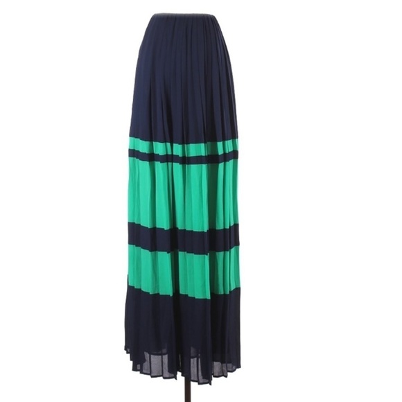 Garcia strapless pleated color block maxi dress Small shapeless fit - Picture 2 of 5